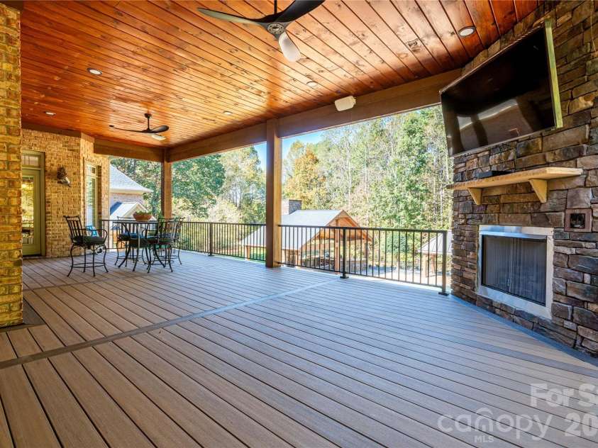 000 Main Street, Kings Mountain, NC 28086.  MLS# CAR4435034, YatesRealty ID 57787. Elevated Back Deck overlooking the Pool