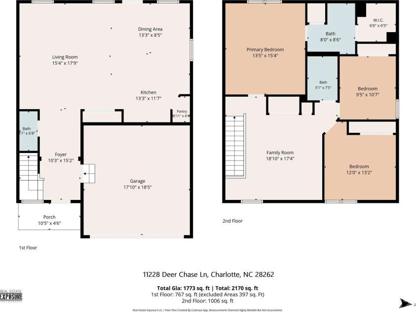 11228 Deer Chase Lane, Charlotte, NC 28262.  MLS# CAR4432965, YatesRealty ID 57819. 