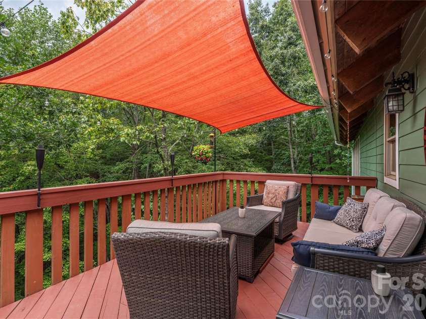 116 Ivy Road, Mills River, NC 28759.  MLS# CAR4422954, YatesRealty ID 57872. Deck with views
