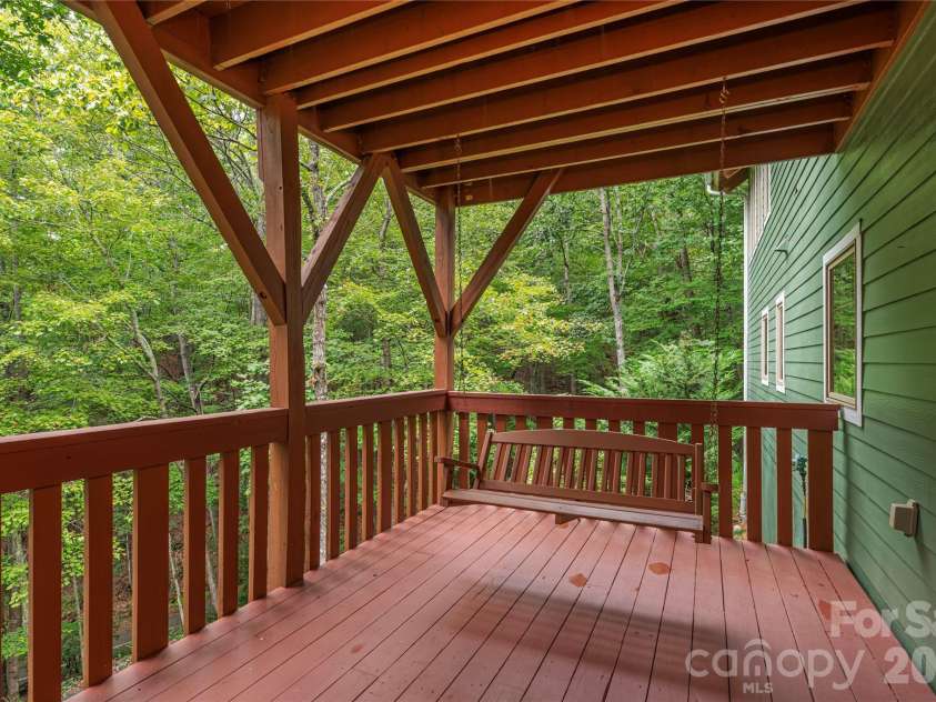 116 Ivy Road, Mills River, NC 28759.  MLS# CAR4422954, YatesRealty ID 57872. Lower level deck