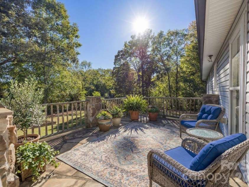 149 Seeley Drive, Denton, NC 27239.  MLS# CAR4435316, YatesRealty ID 57904. Virtually staged back deck