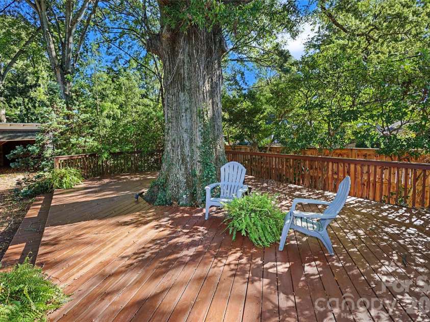 1933 Park Road, Charlotte, NC 28203.  MLS# CAR4435798, YatesRealty ID 57906. Expansive deck, covered parking
