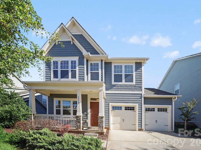 4410 Huntley Glen Drive, Pineville, NC 28134.  MLS# CAR4436263, YatesRealty ID 57919. Front Exterior