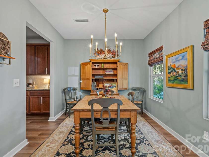 13326 Pierre Reverdy Drive, Davidson, NC 28036.  MLS# CAR4435596, YatesRealty ID 57935. Dining room