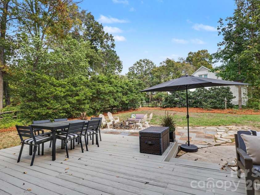 5515 McCallum Court, Charlotte, NC 28226.  MLS# CAR4435446, YatesRealty ID 57940. Back deck