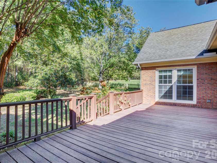 890 Lyerly Ridge Road, Concord, NC 28027.  MLS# CAR4433106, YatesRealty ID 57964. Another view of the back deck