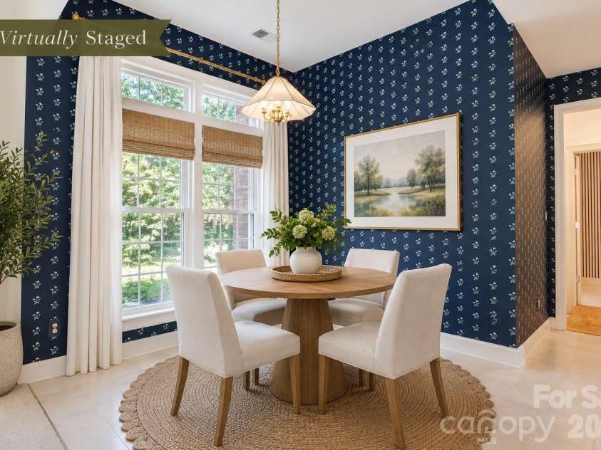 890 Lyerly Ridge Road, Concord, NC 28027.  MLS# CAR4433106, YatesRealty ID 57964. Breakfast nook virtually staged