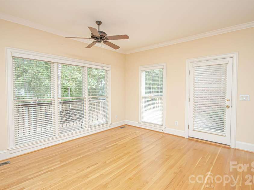 5480 Glen Forest Drive, Charlotte, NC 28226.  MLS# CAR4420356, YatesRealty ID 57976. FLEX by kitchen: door to deck has a new lock 9/26, Exceptional and Versatile area. This could be a sitting area as well as a kids play area too. More visuals await you in the house.