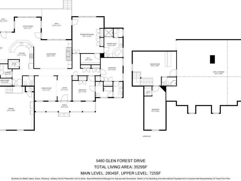 5480 Glen Forest Drive, Charlotte, NC 28226.  MLS# CAR4420356, YatesRealty ID 57976. Floor Plan that blends classic character with confortable liiving. Also illustrating the potential for adding rooms. House Blue Prints available for next owner.