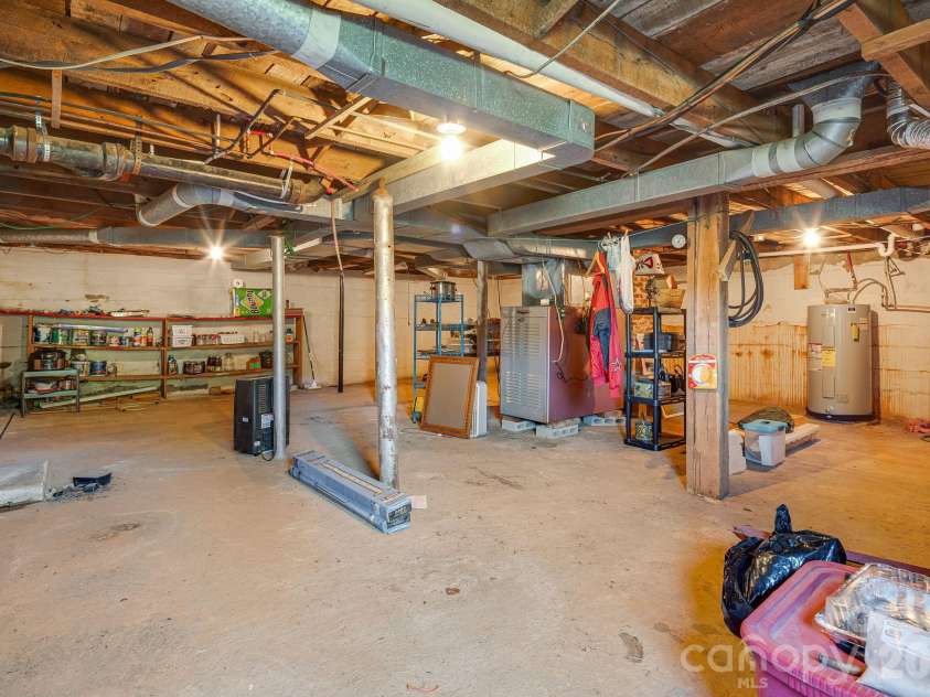 39 Brown Cove Road, Clyde, NC 28721.  MLS# CAR4433477, YatesRealty ID 57984. Basement