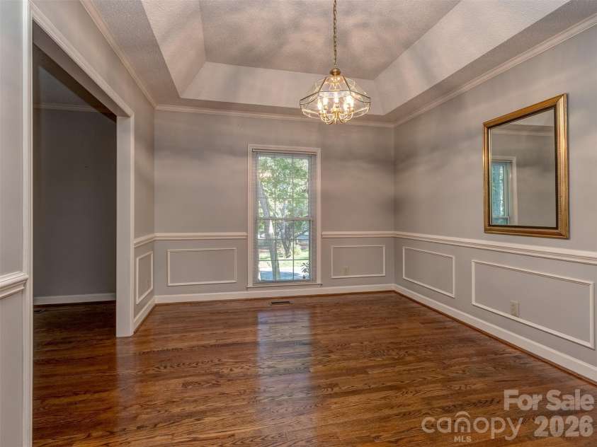7301 Lee Rea Road, Charlotte, NC 28226.  MLS# CAR4428140, YatesRealty ID 57988. Formal Dining Room