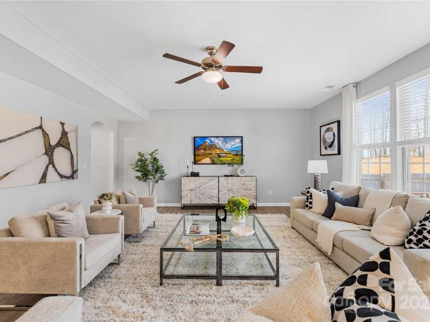 7405 Bosson Street, Concord, NC 28025.  MLS# CAR4218794, YatesRealty ID 5800. Living room