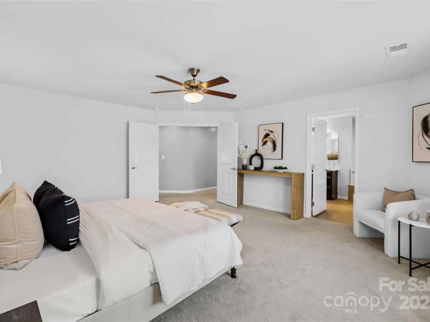 7405 Bosson Street, Concord, NC 28025.  MLS# CAR4218794, YatesRealty ID 5800. Primary bedroom