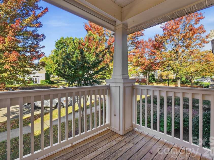 16752 Amberside Road, Cornelius, NC 28031.  MLS# CAR4435961, YatesRealty ID 58002. Balcony w/ View of Clubhouse