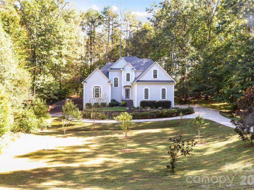 1757 Hickory Springs Lane, Lincolnton, NC 28092.  MLS# CAR4437002, YatesRealty ID 58044. Expansive front yard with fruit trees