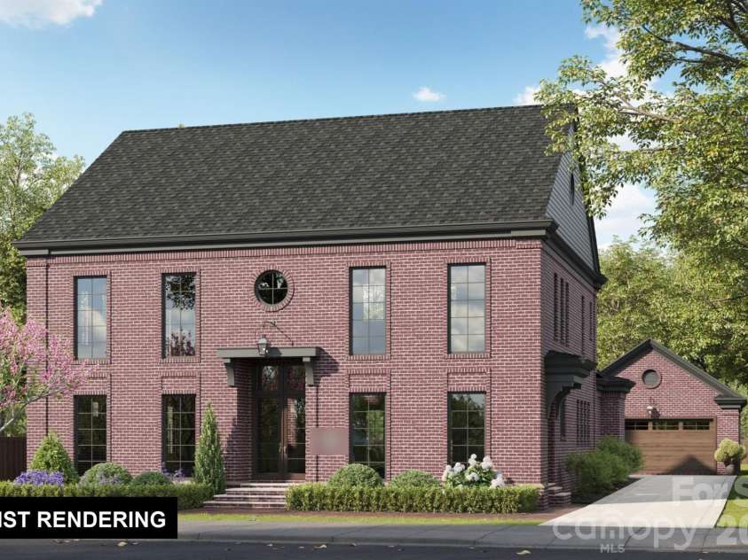 3320 Mayfield Avenue, Charlotte, NC 28209.  MLS# CAR4435763, YatesRealty ID 58067. Artist rendering, front elevation of 3320 Mayfield Avenue, under construction by Keen Building Company