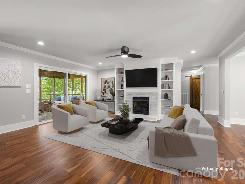 6 Catawba Ridge Court, Clover, SC 29710.  MLS# CAR4436158, YatesRealty ID 58191. Virtually staged living room
