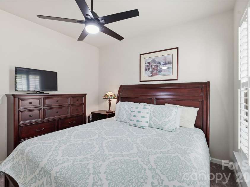 3162 Windhaven Lane, Tega Cay, SC 29708.  MLS# CAR4434420, YatesRealty ID 58210. Upgraded Ceiling Fan in Guest Bedroom