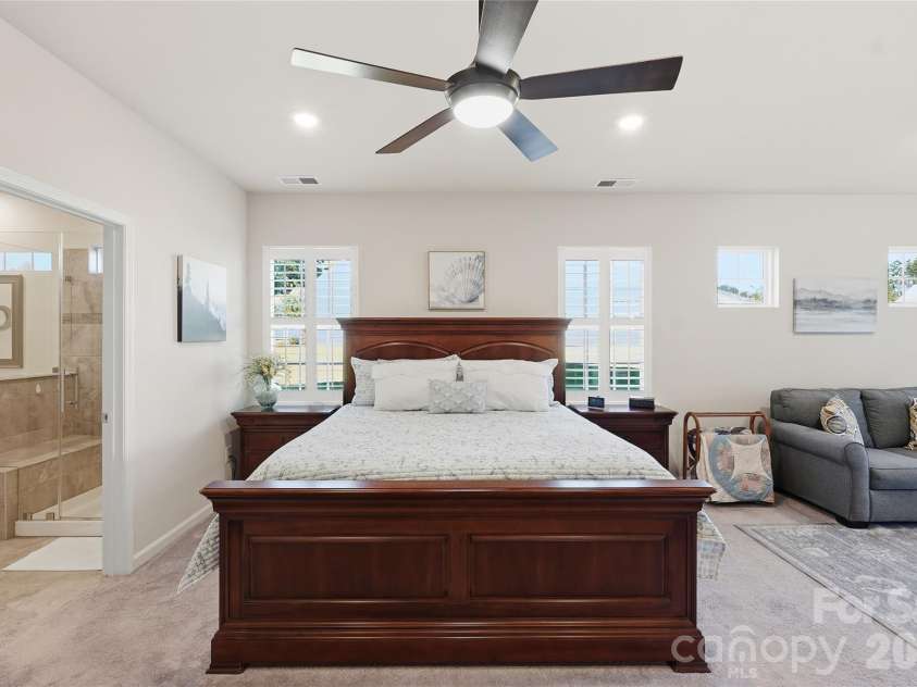 3162 Windhaven Lane, Tega Cay, SC 29708.  MLS# CAR4434420, YatesRealty ID 58210. Upgraded lighting in primary