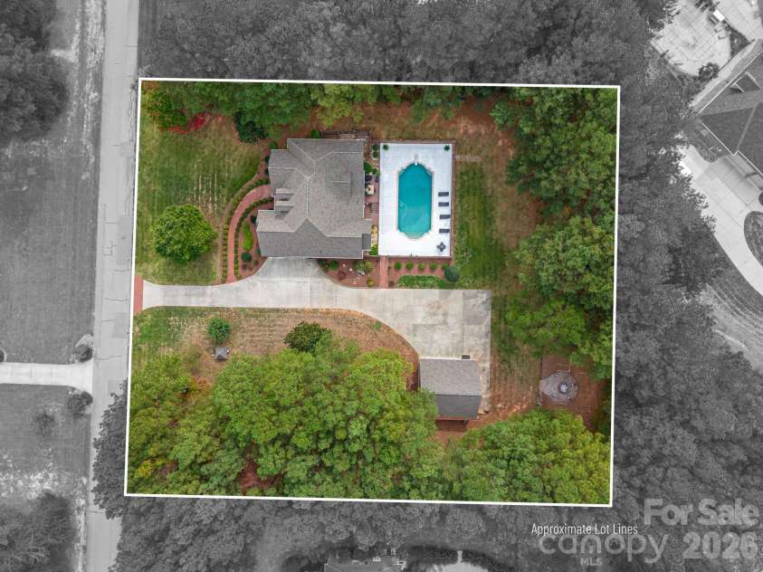 2750 Arbor Hills Drive, Lincolnton, NC 28092.  MLS# CAR4426870, YatesRealty ID 58224. Aerial View