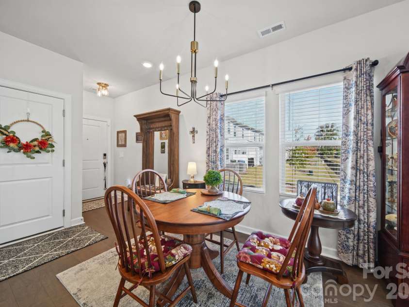 1712 Braemar Village Drive, Monroe, NC 28110.  MLS# CAR4433148, YatesRealty ID 58246. Dining Area