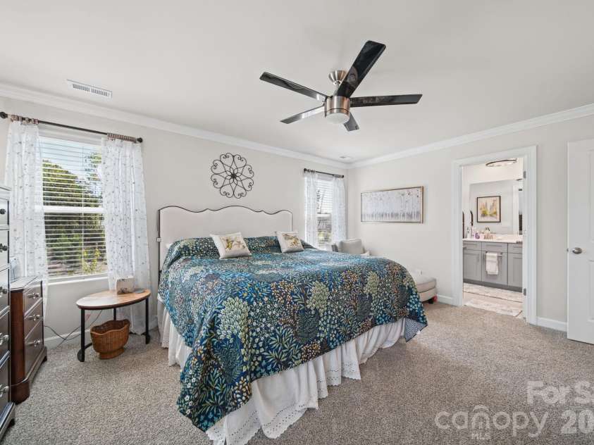1712 Braemar Village Drive, Monroe, NC 28110.  MLS# CAR4433148, YatesRealty ID 58246. Primary Bedroom
