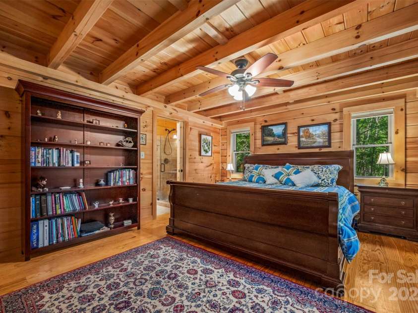 136 Knob Lane, Lake Lure, NC 28746.  MLS# CAR4177604, YatesRealty ID 5831. Primary Ensuite