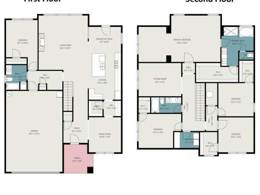 2013 Fuschia Court, Tega Cay, SC 29708.  MLS# CAR4342253, YatesRealty ID 5833. Floorplan and square footage summary