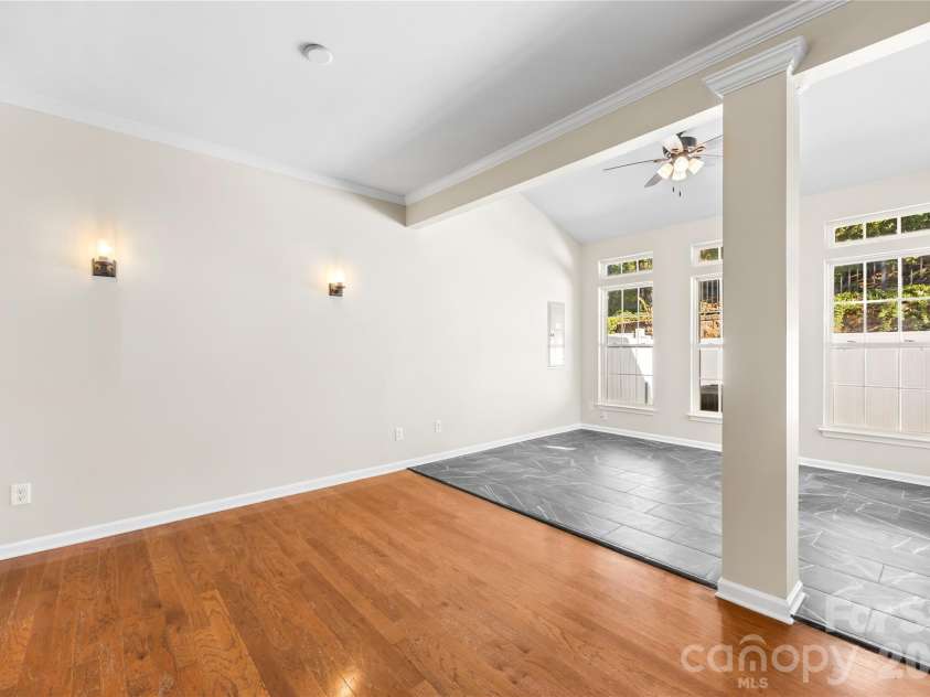 156 Arcadian Way, Mooresville, NC 28117.  MLS# CAR4434144, YatesRealty ID 58331. Breakfast area flows to sunroom