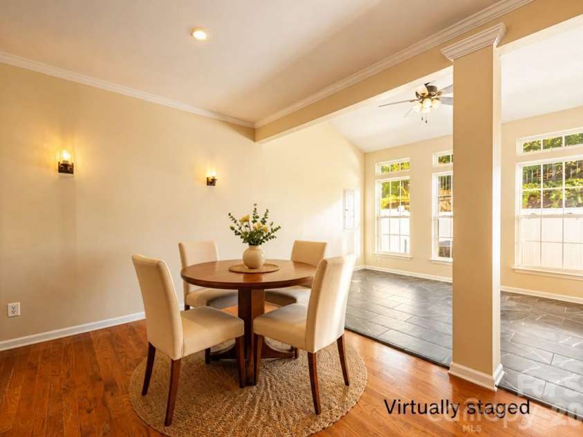 156 Arcadian Way, Mooresville, NC 28117.  MLS# CAR4434144, YatesRealty ID 58331. Virtually staged breakfast area