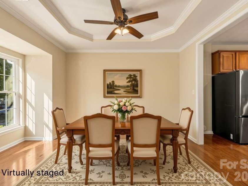 156 Arcadian Way, Mooresville, NC 28117.  MLS# CAR4434144, YatesRealty ID 58331. Virtually staged dining room