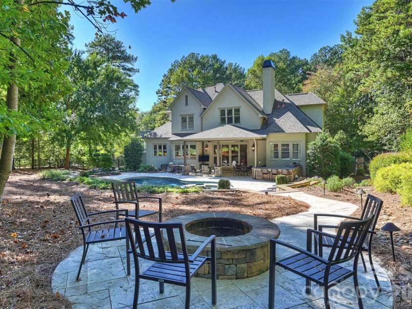 134 Wellfleet Lane, Mooresville, NC 28117.  MLS# CAR4437073, YatesRealty ID 58358. View From Fire Pit