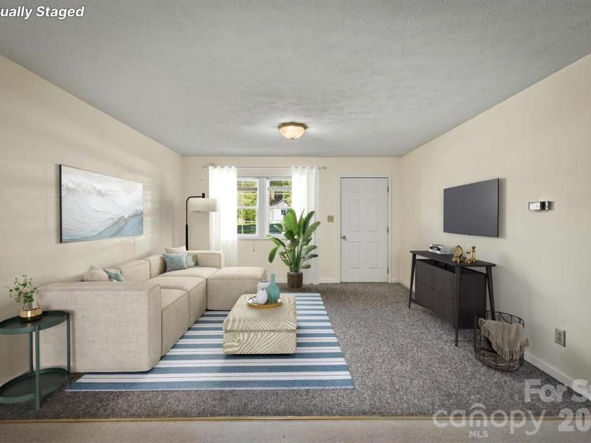 2476 Watts Street, Morganton, NC 28655.  MLS# CAR4437342, YatesRealty ID 58369. Living Room - Virtually Staged
