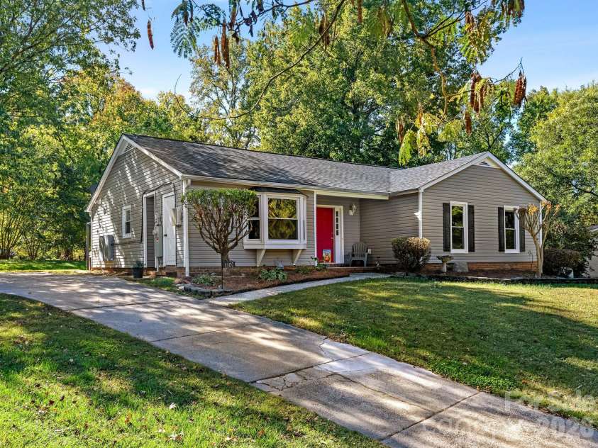 1100 Dark Wood Court, Matthews, NC 28105.  MLS# CAR4436676, YatesRealty ID 58403. Front Elevation