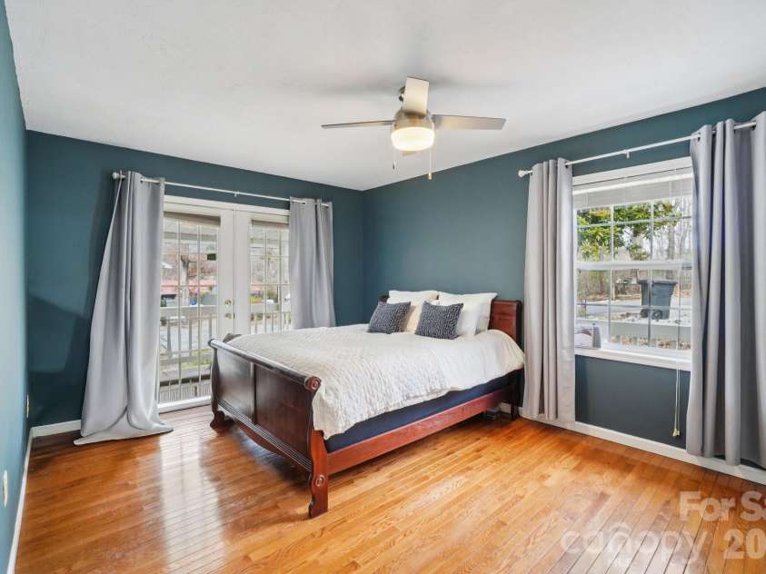 130 Sherwood Drive, Lake Lure, NC 28746.  MLS# CAR4437633, YatesRealty ID 58459. Primary Bedroom