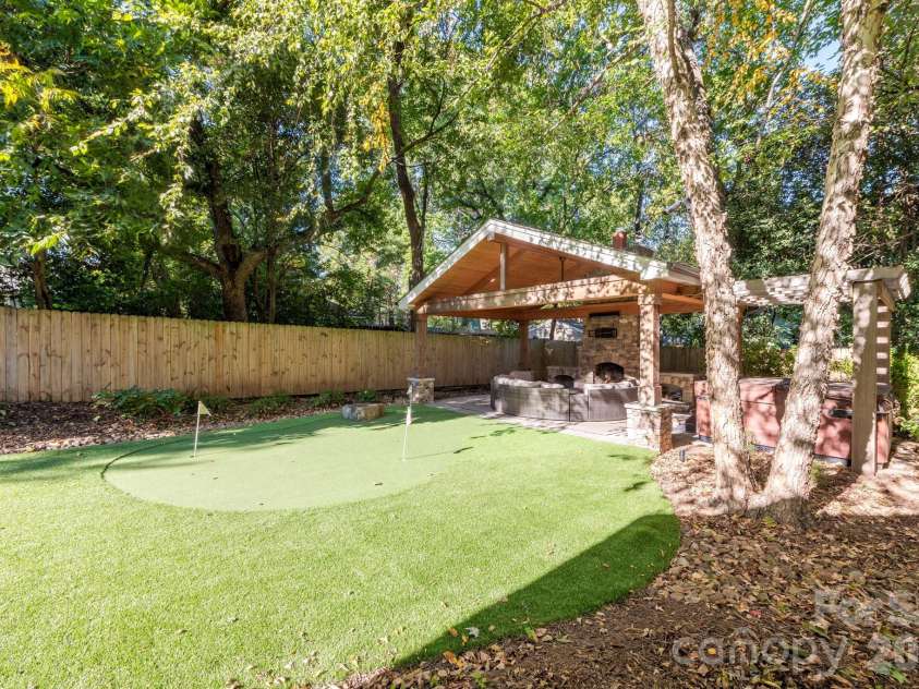 3315 Holt Street, Charlotte, NC 28205.  MLS# CAR4437036, YatesRealty ID 58517. Artificial turf with golf area