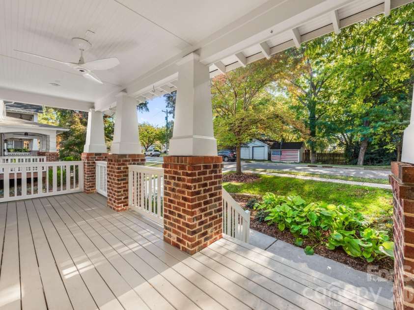 3315 Holt Street, Charlotte, NC 28205.  MLS# CAR4437036, YatesRealty ID 58517. Covered front porch