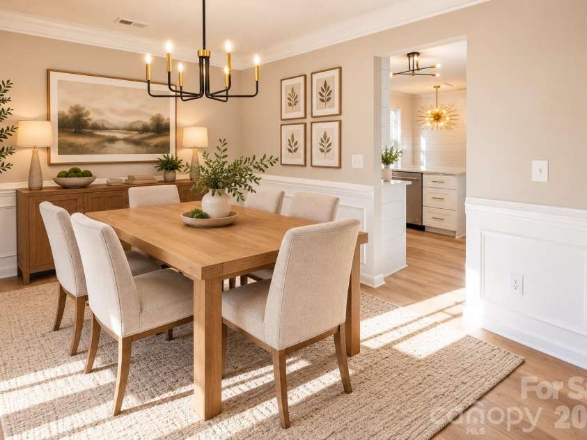 1036 Valley Forge Road, Clover, SC 29710.  MLS# CAR4435260, YatesRealty ID 58529. Virtually Staged dining room