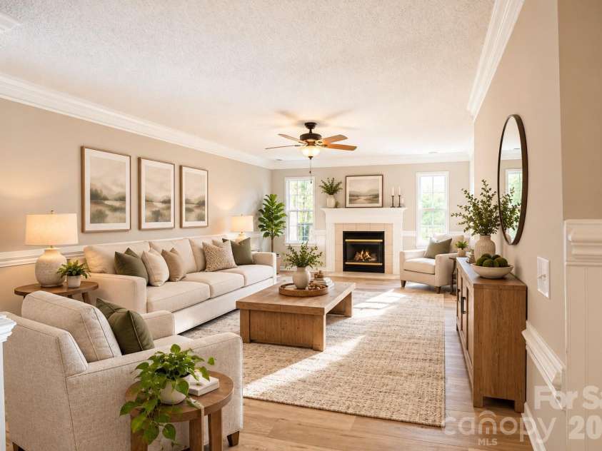 1036 Valley Forge Road, Clover, SC 29710.  MLS# CAR4435260, YatesRealty ID 58529. Virtually Staged Great Room