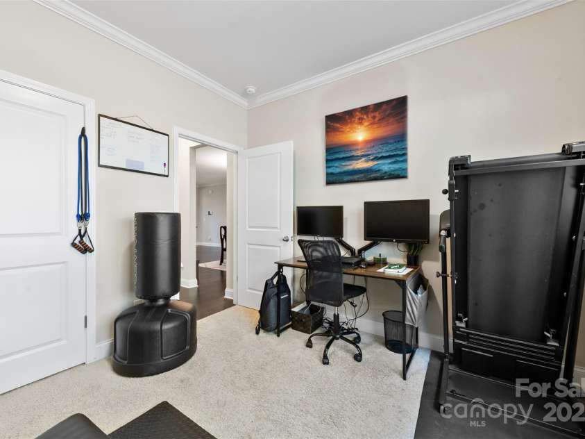 1212 Croft Drive, Fort Mill, SC 29708.  MLS# CAR4242324, YatesRealty ID 5855. Bedroom on main floor level currently used as office/gym