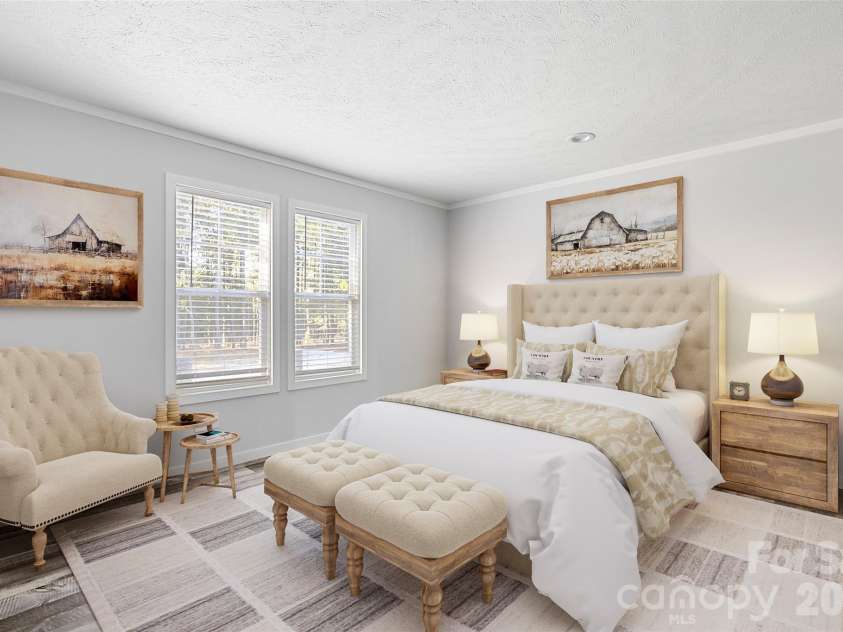 1743 Beaker Road, Heath Springs, SC 29058.  MLS# CAR4437647, YatesRealty ID 58563. Primary suite, Virtually staged.