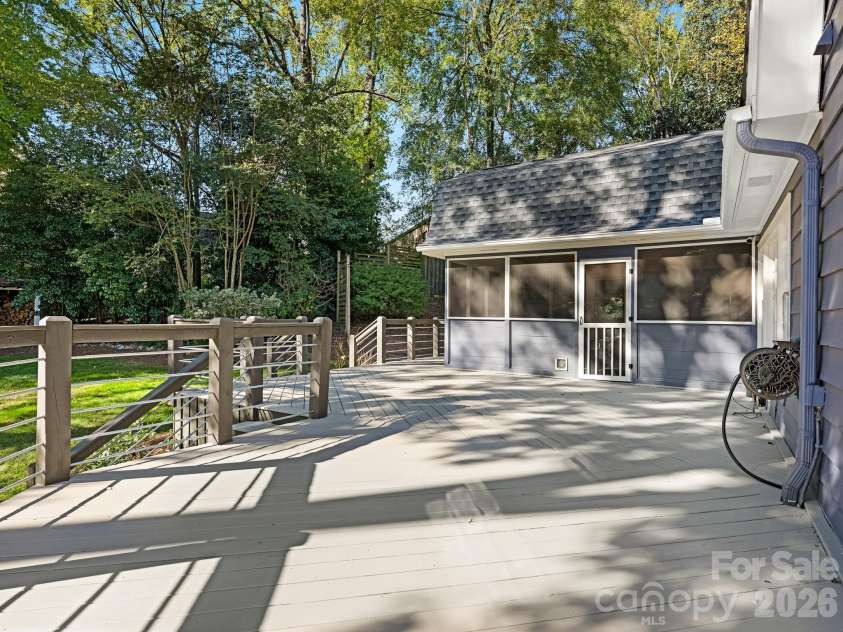 424 Whitestone Road, Charlotte, NC 28270.  MLS# CAR4437049, YatesRealty ID 58565. Rear Deck