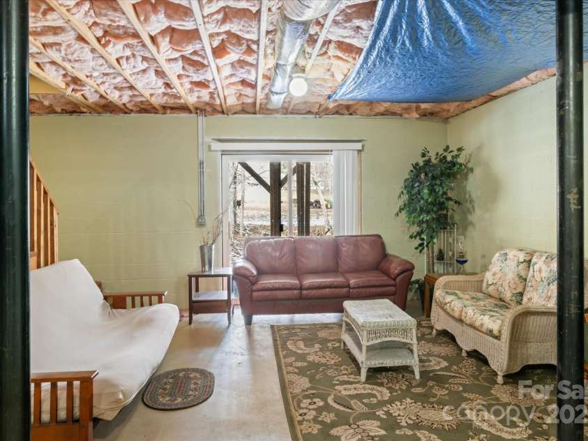 284 Caldwell Drive, Maggie Valley, NC 28751.  MLS# CAR4218982, YatesRealty ID 5858. Basement