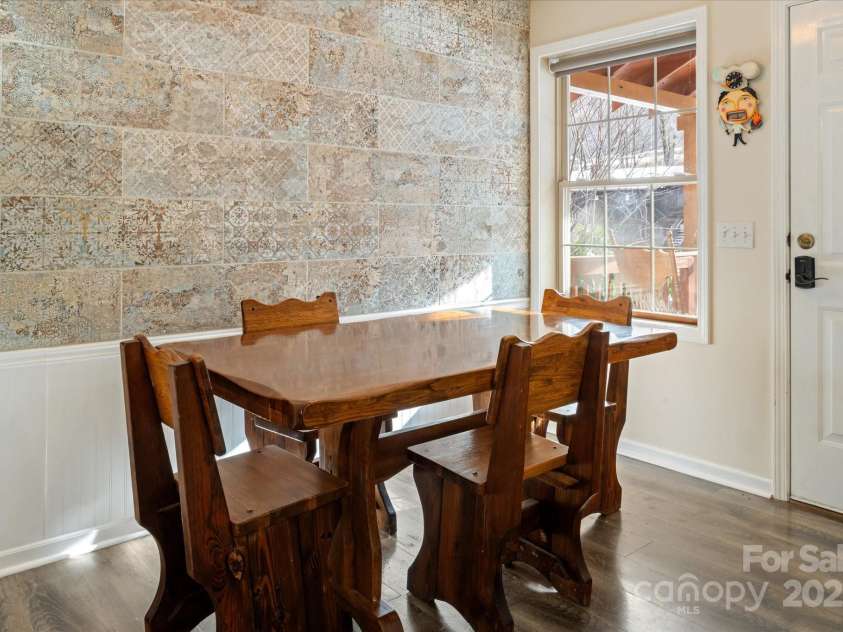 284 Caldwell Drive, Maggie Valley, NC 28751.  MLS# CAR4218982, YatesRealty ID 5858. Main Floor Dining Area