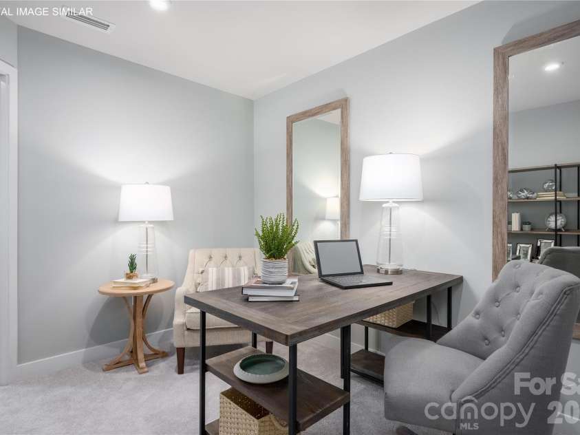 11237 Emerson Landing Drive, Charlotte, NC 28214.  MLS# CAR4437733, YatesRealty ID 58585. Versatile upstairs flex space—perfect for a home office, study, or additional living area.
