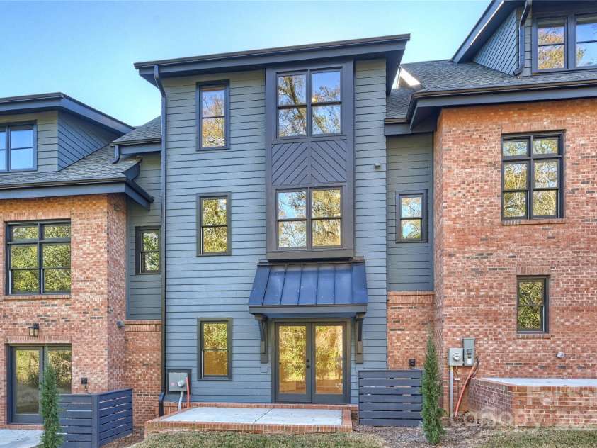 3113 Colyer Place, Charlotte, NC 28205.  MLS# CAR4214772, YatesRealty ID 5867. Back Porch facing Vanlandingham estate