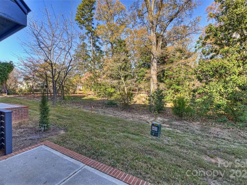 3113 Colyer Place, Charlotte, NC 28205.  MLS# CAR4214772, YatesRealty ID 5867. Back Porch facing Vanlandingham estate