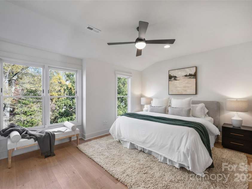 3113 Colyer Place, Charlotte, NC 28205.  MLS# CAR4214772, YatesRealty ID 5867. Primary bedroom