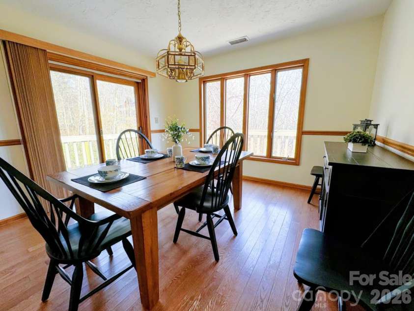 352 Bolt Road, Lake Lure, NC 28746.  MLS# CAR4305332, YatesRealty ID 5872. 5-Dining room alt