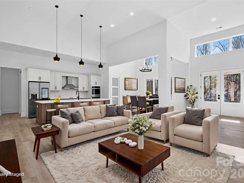 414 Rugby Road, Salisbury, NC 28144.  MLS# CAR4357048, YatesRealty ID 5890. Living Room/Kitchen - Virtual Staging